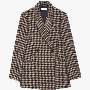 Anine Bing houndstooth Kaia Blazer